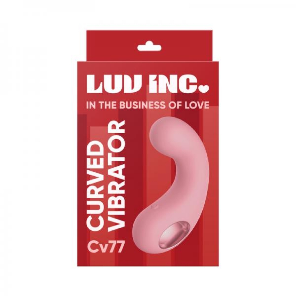 Luv Inc Cv77: Curved Vibrator - Light Pink