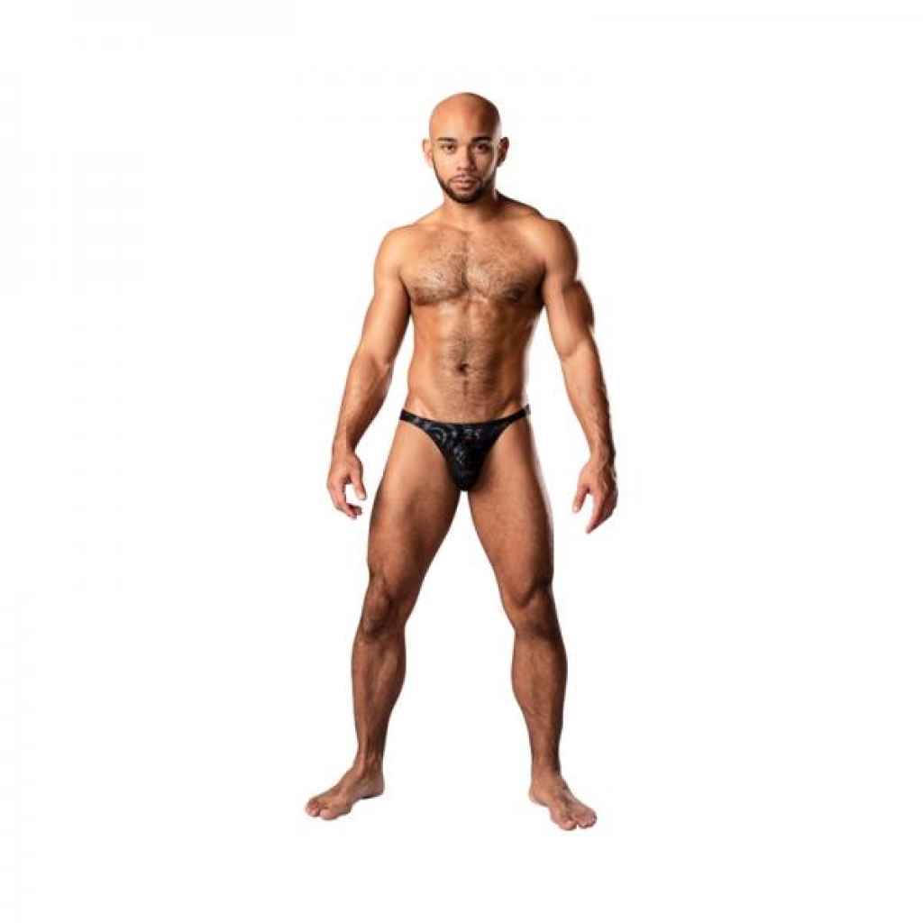 Male Power Kaleidickscope Bong Thong – Black L/XL