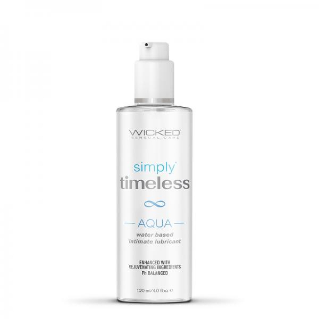 Wicked Simply Timeless Aqua - 4 Oz. - Moisturizing Personal Lube