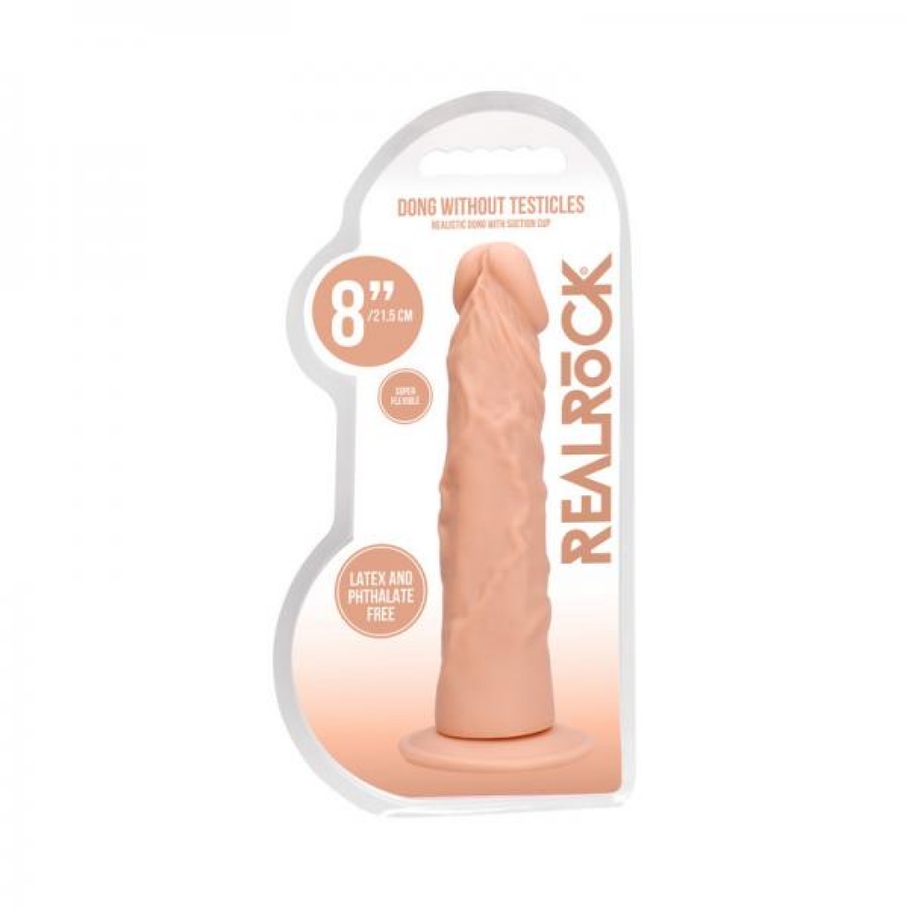 Realrock Velvet-Soft Lifelike 8 Inch Dildo in Beige