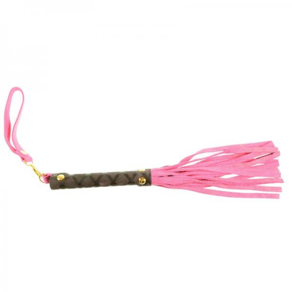 Ple'sur Mini Leather Flogger - Pink