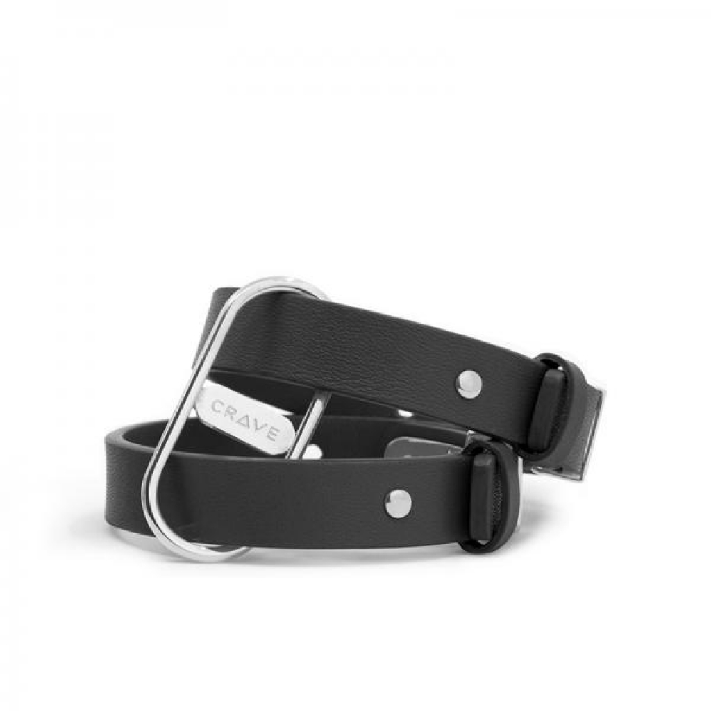 Crave Icon Cuffs in Black/Silver