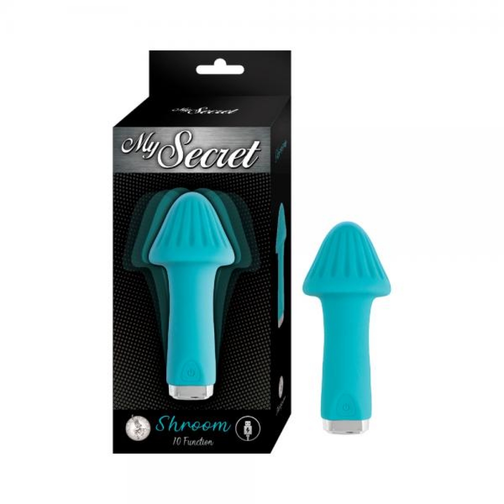 My Secret Shroom - Aqua Teal Vibrator