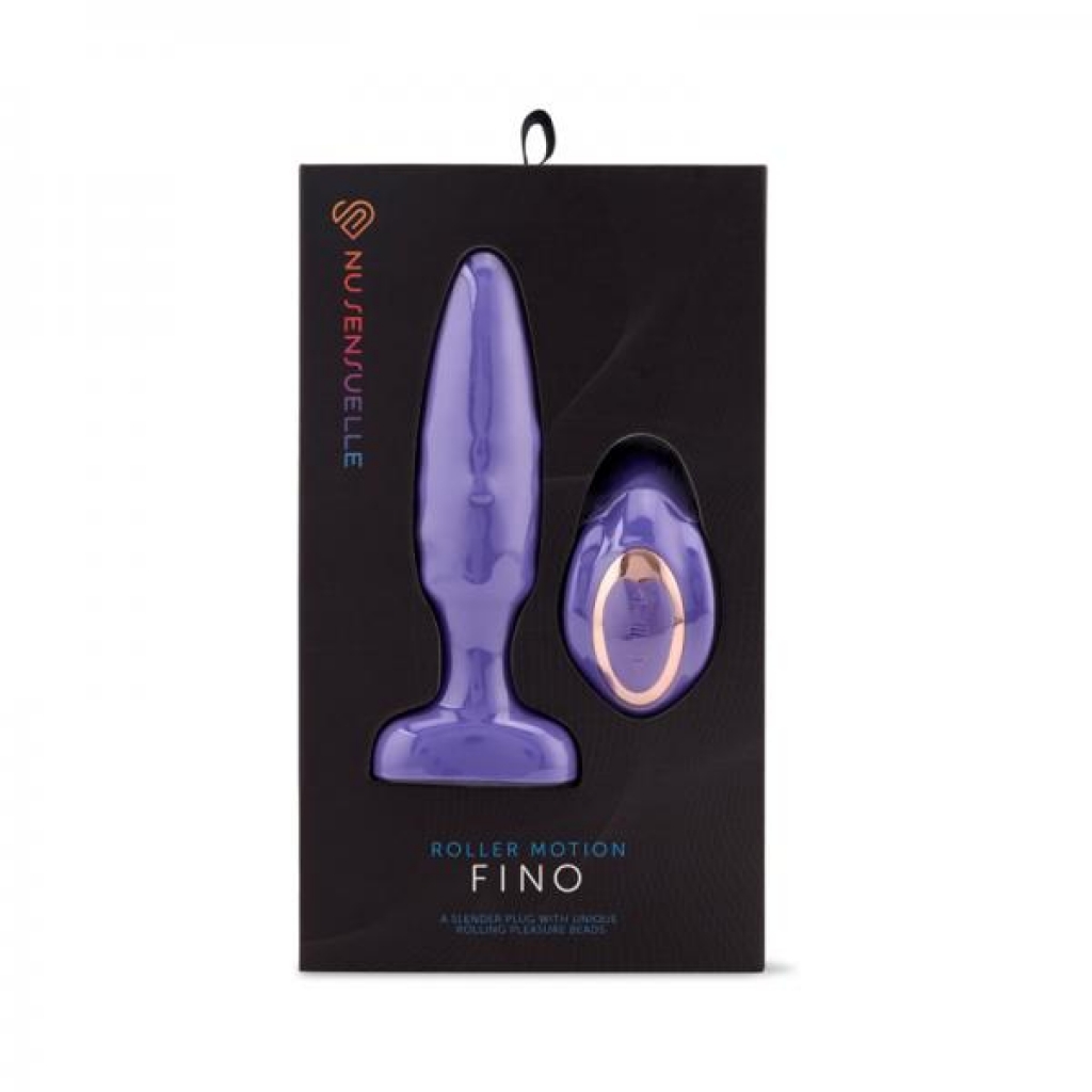 Nu Sensuelle Fino Roller Motion Plug - Ultra Violet Purple