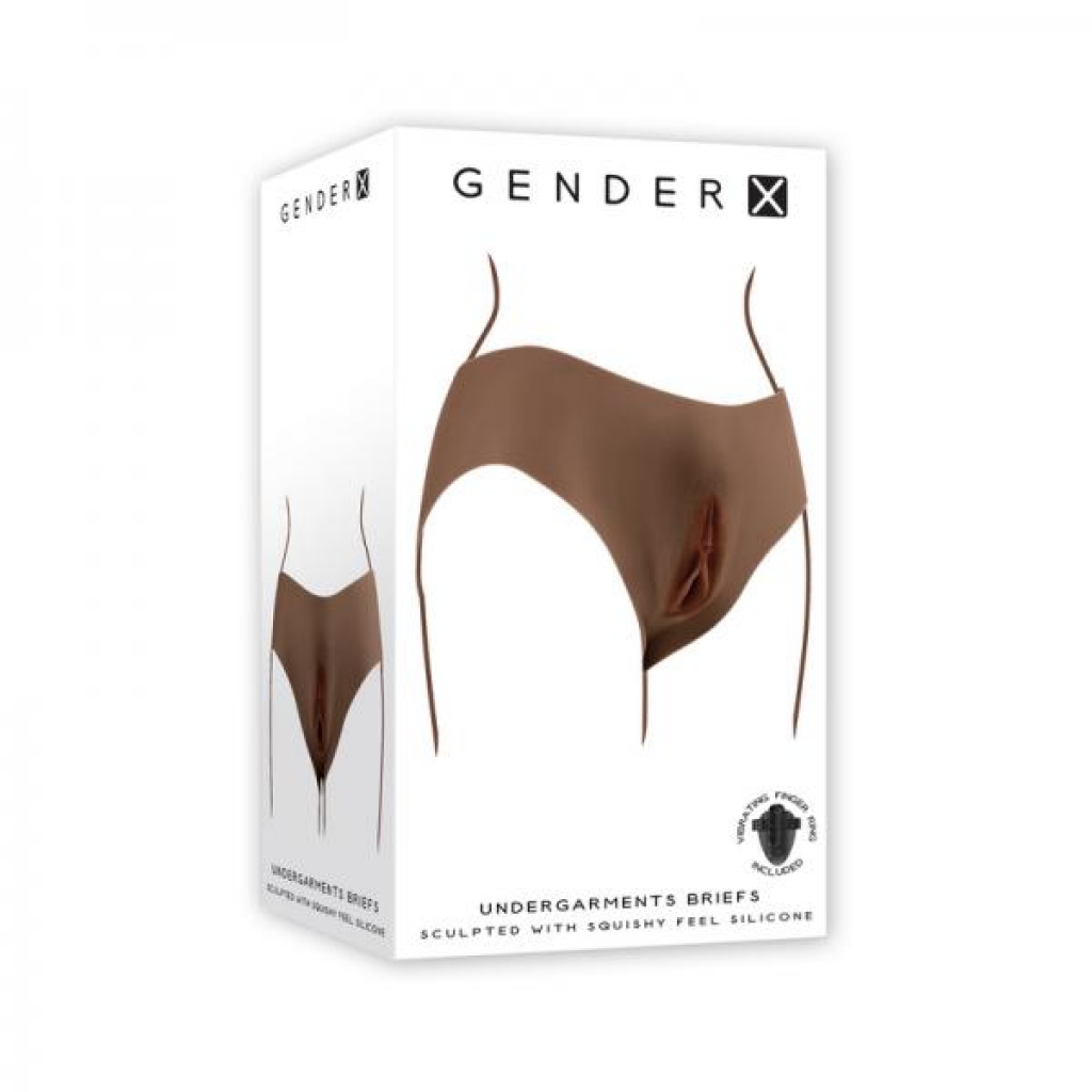 Gender X Vagina Panty - Silicone in Dark Finish