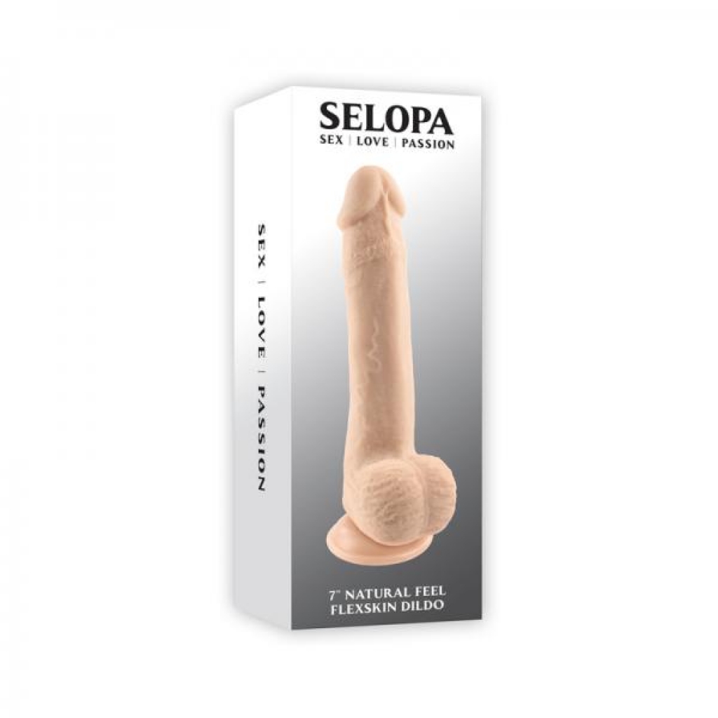 Selopa Natural Feel Flexskin Dildo - 7 inches Light Beige