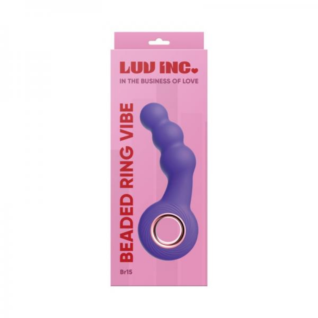 Luv Inc Br15 Beaded Ring Vibe - Purple