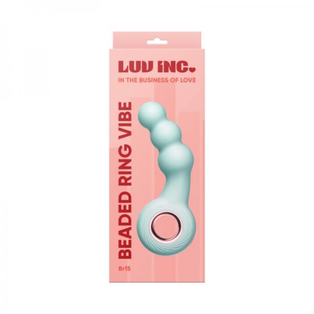 Luv Inc BR15: Beaded Ring Vibe - Green Teal