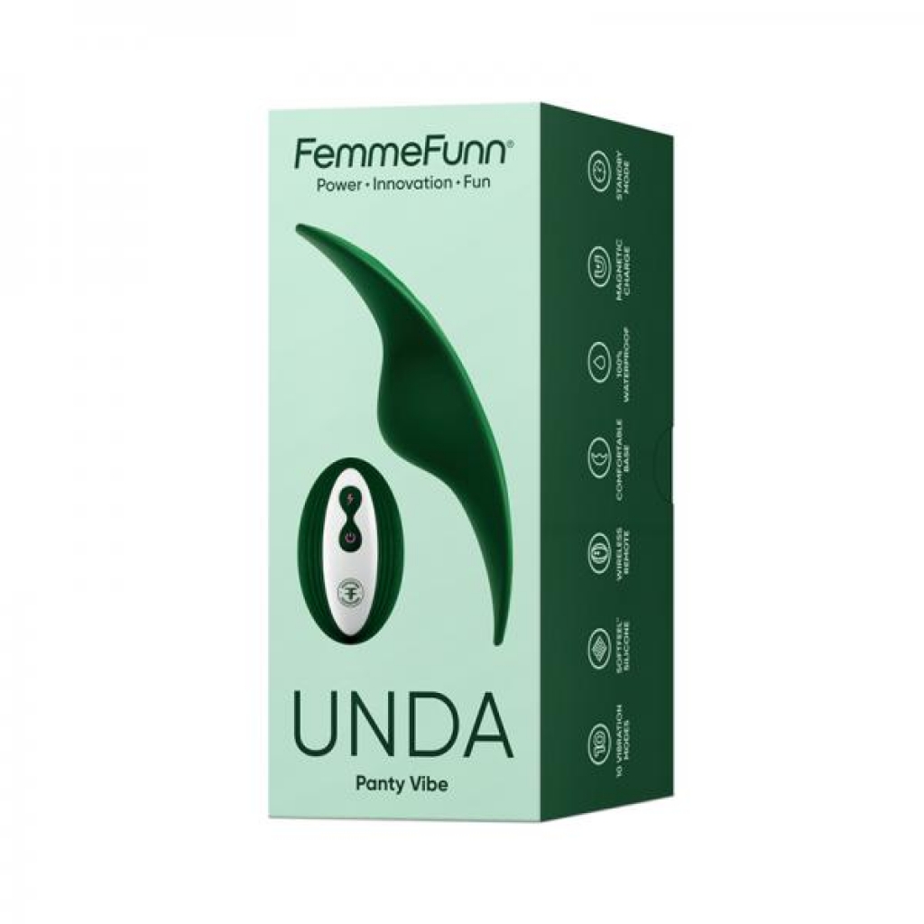 Femmefunn Unda Slim Panty Vibrator - Dark Green