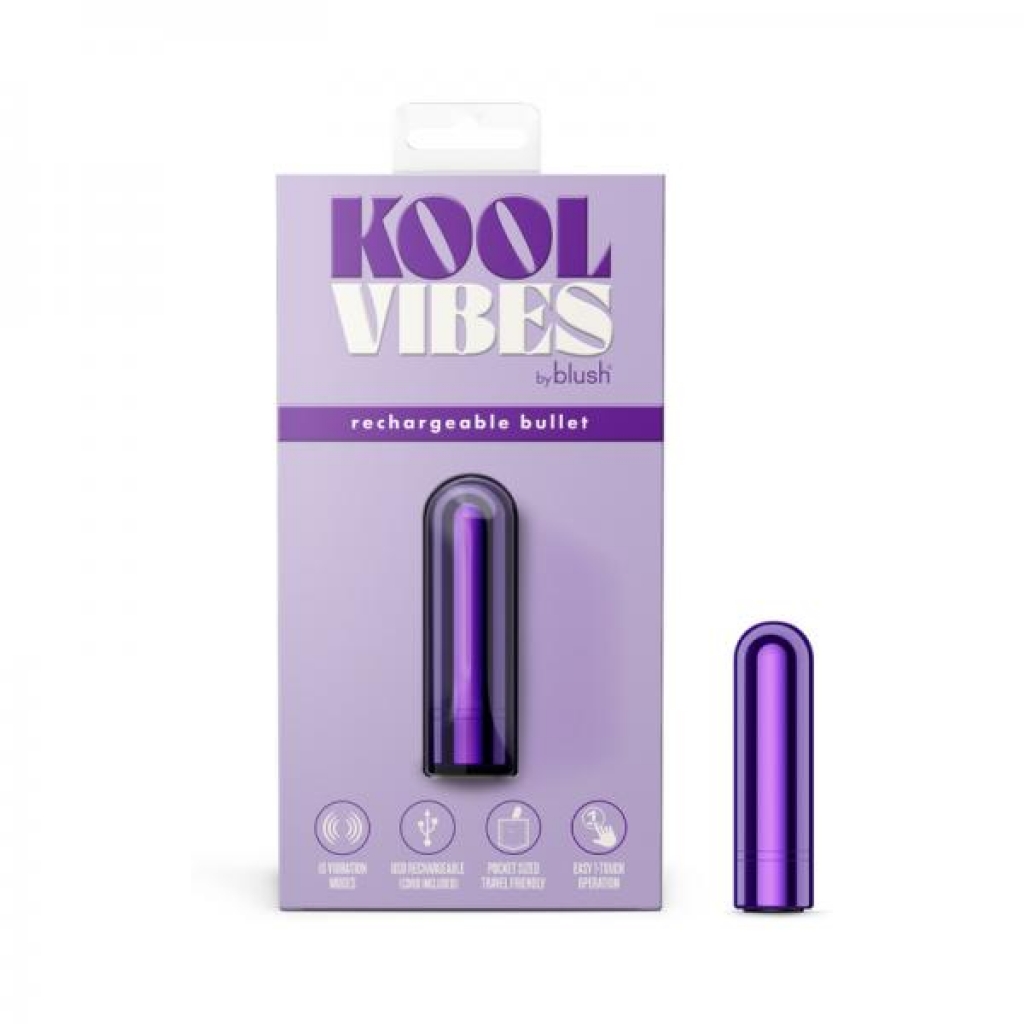 Kool Vibes Rechargeable Mini Bullet in Grape Purple