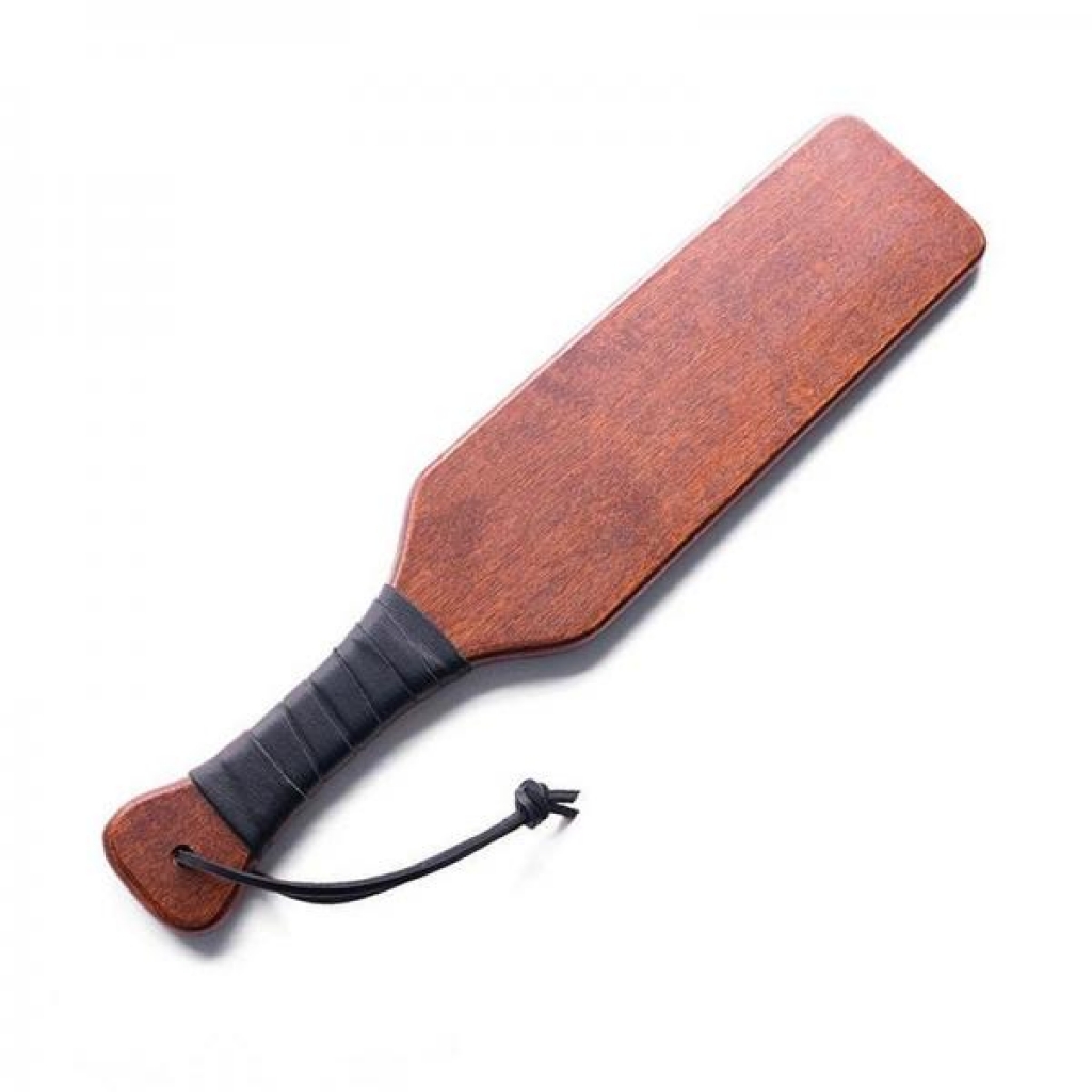 Stockroom Essentials Leather Wrapped Spanking Paddle - Classic Appeal