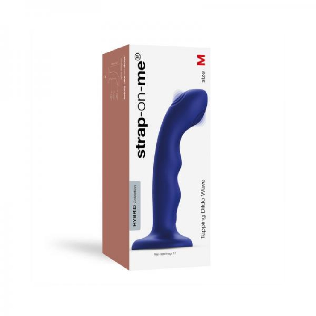 Strap-On-Me Tapping Dildo Wave - Night Blue