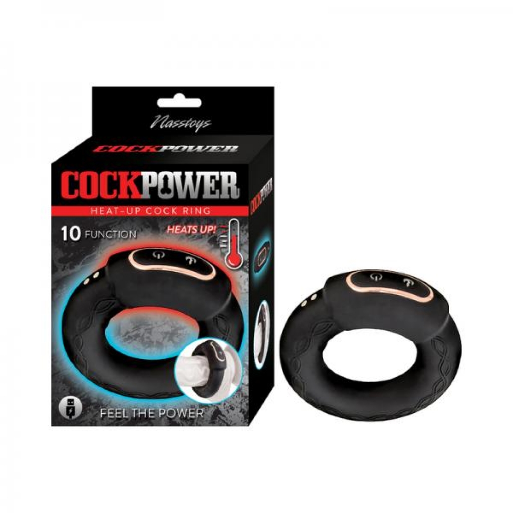 Cockpower Heat Up Cock Ring - Black