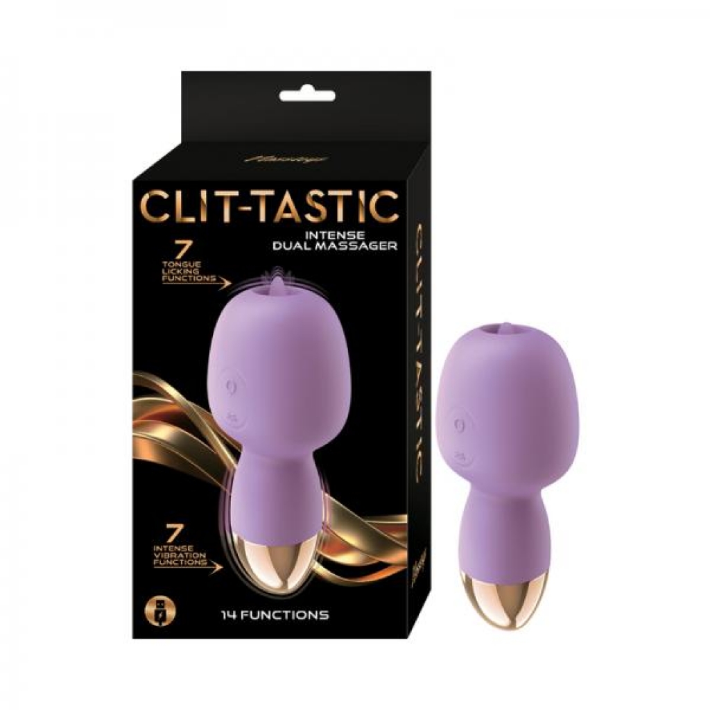 Clit-tastic Intense Dual Massager - Lavender Purple