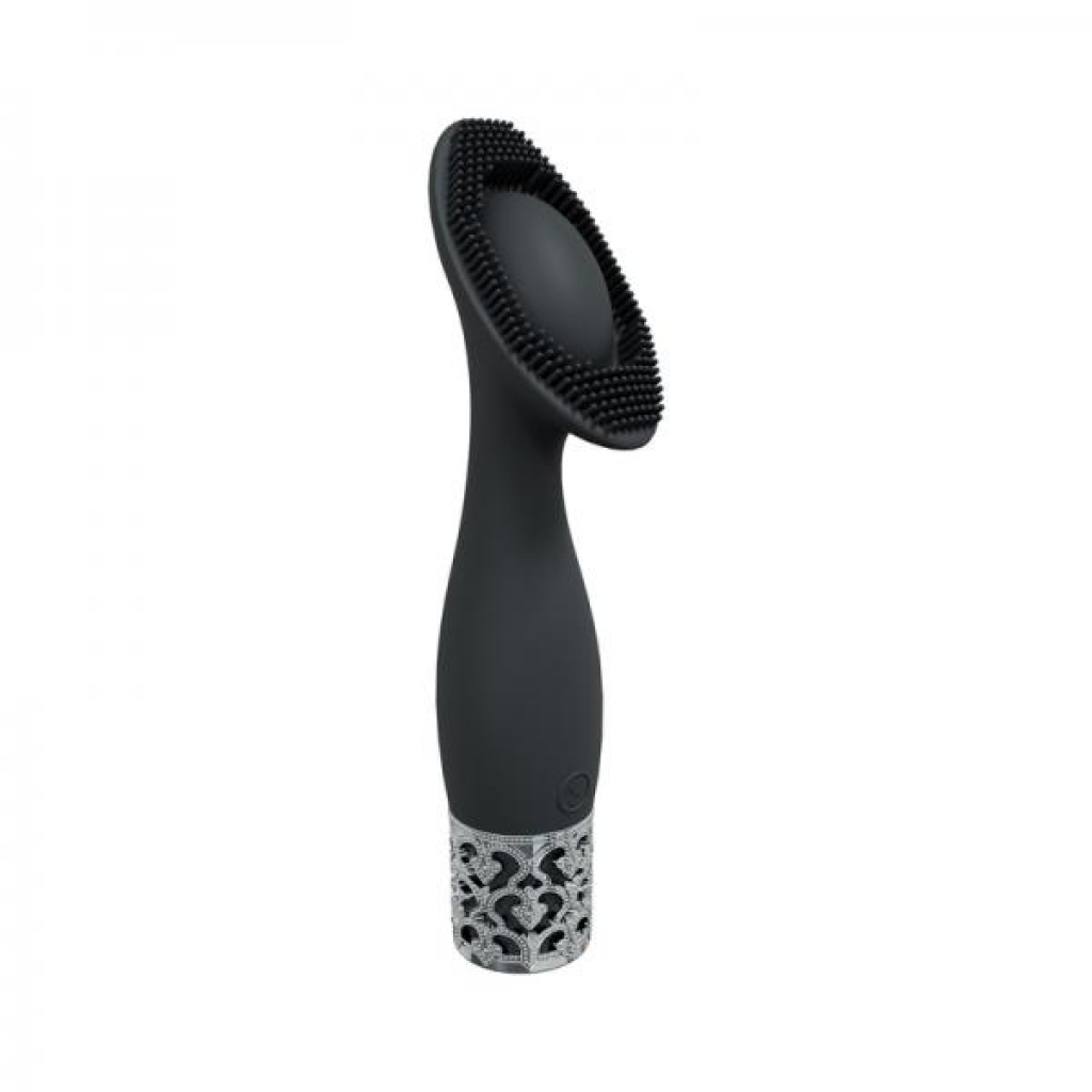 Royal Gems Duchess Silicone Rechargeable Vibrator - Elegant Black