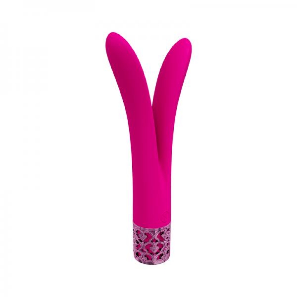 Royal Gems Dueling Queens Silicone Rechargeable Vibrator