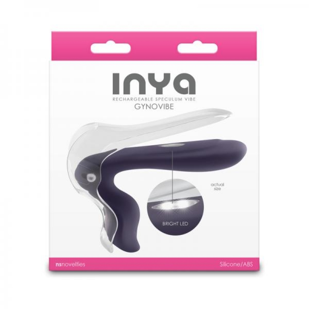 Inya Gyno Vibe Speculum With LED - Gray Purple