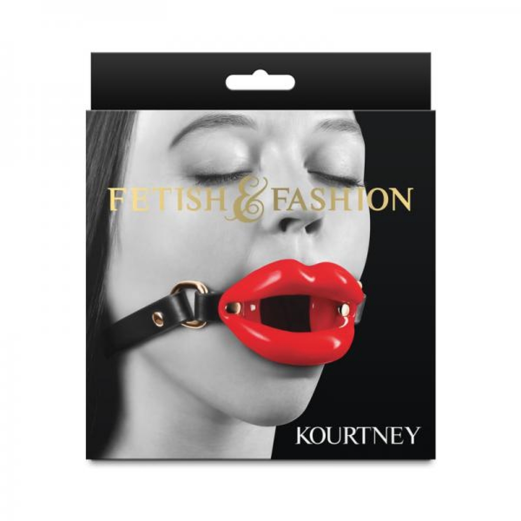 Fetish & Fashion Kourtney Mouth Gag - Red and Black