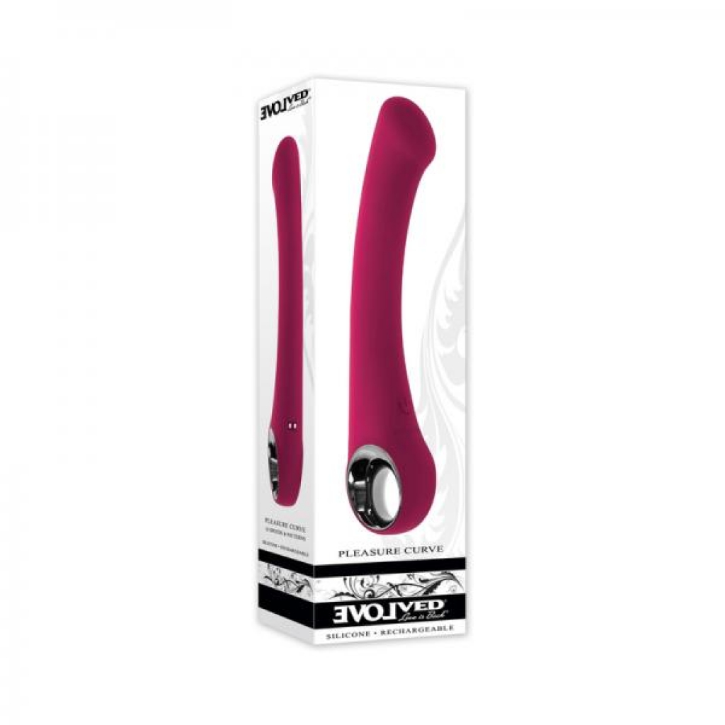 Evolved Pleasure Curve - Burgundy Red Multi-Speed Vibe