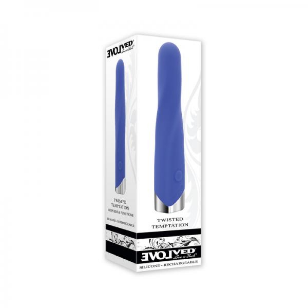 Evolved Twisted Temptation Vibrator - Blue Purple