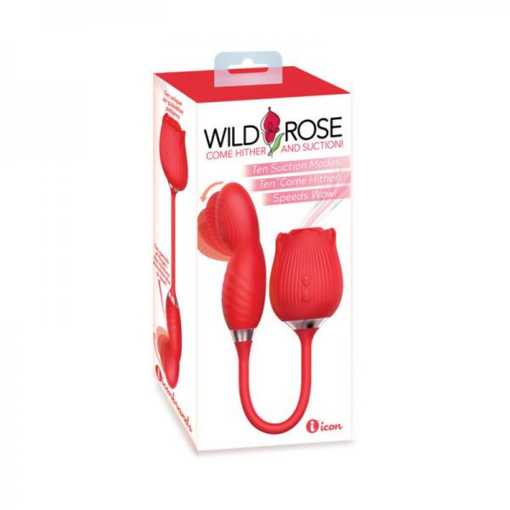 Wild Rose Suction Vibe with Come-Hither Motion