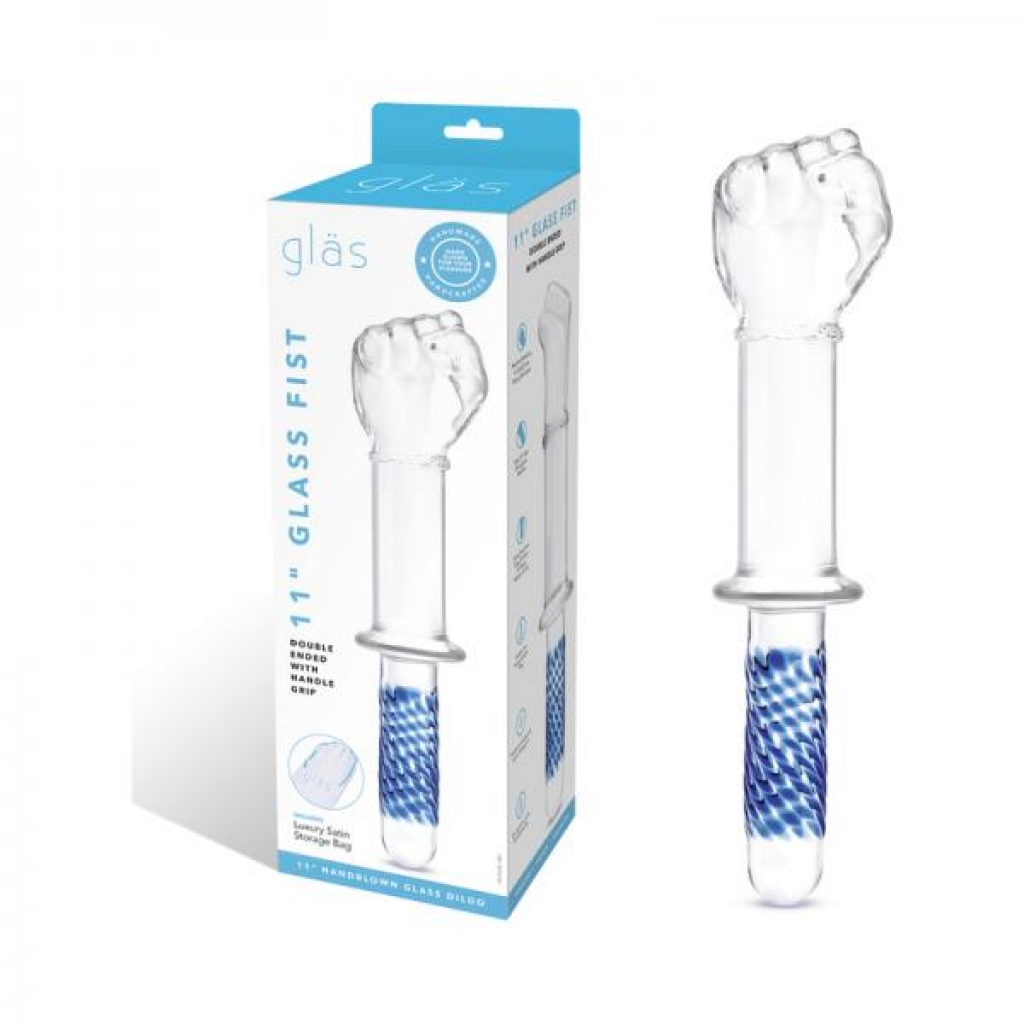 Glas 11-Inch Glass Fist Double-Ended with Handle Grip