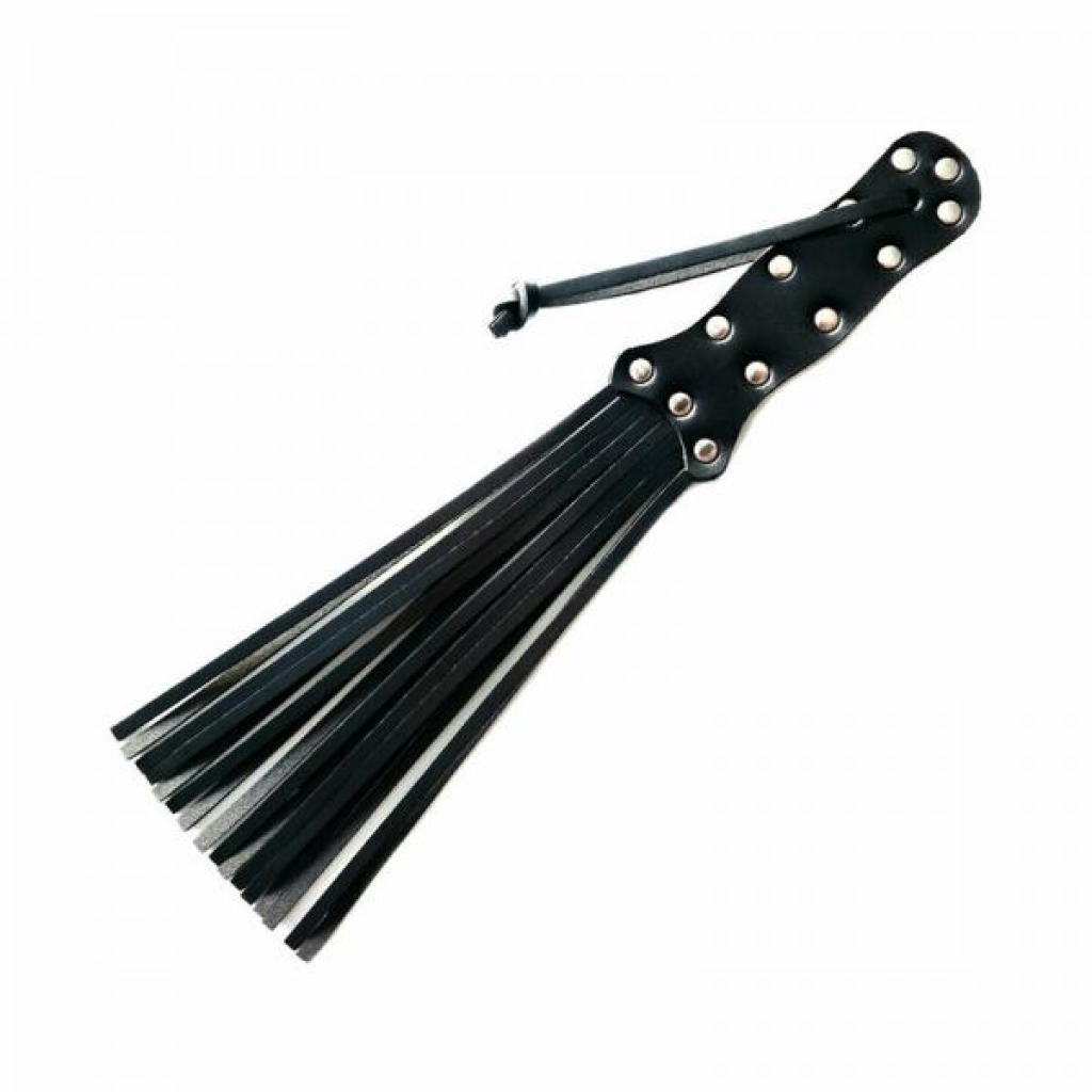 Rouge Leather Spiral Paddle - Black