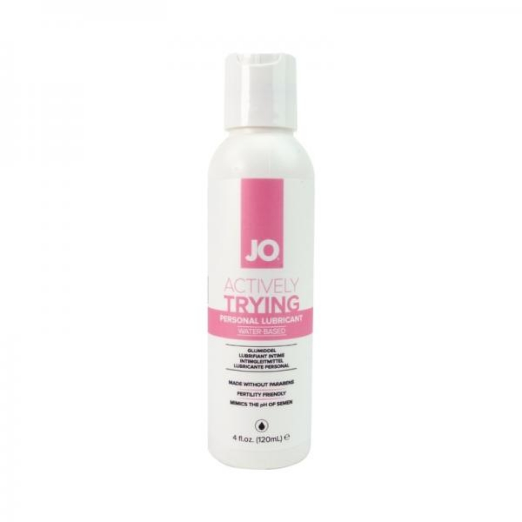 JO Actively Trying Paraben-Free Water-Based Lubricant - 4 Oz.