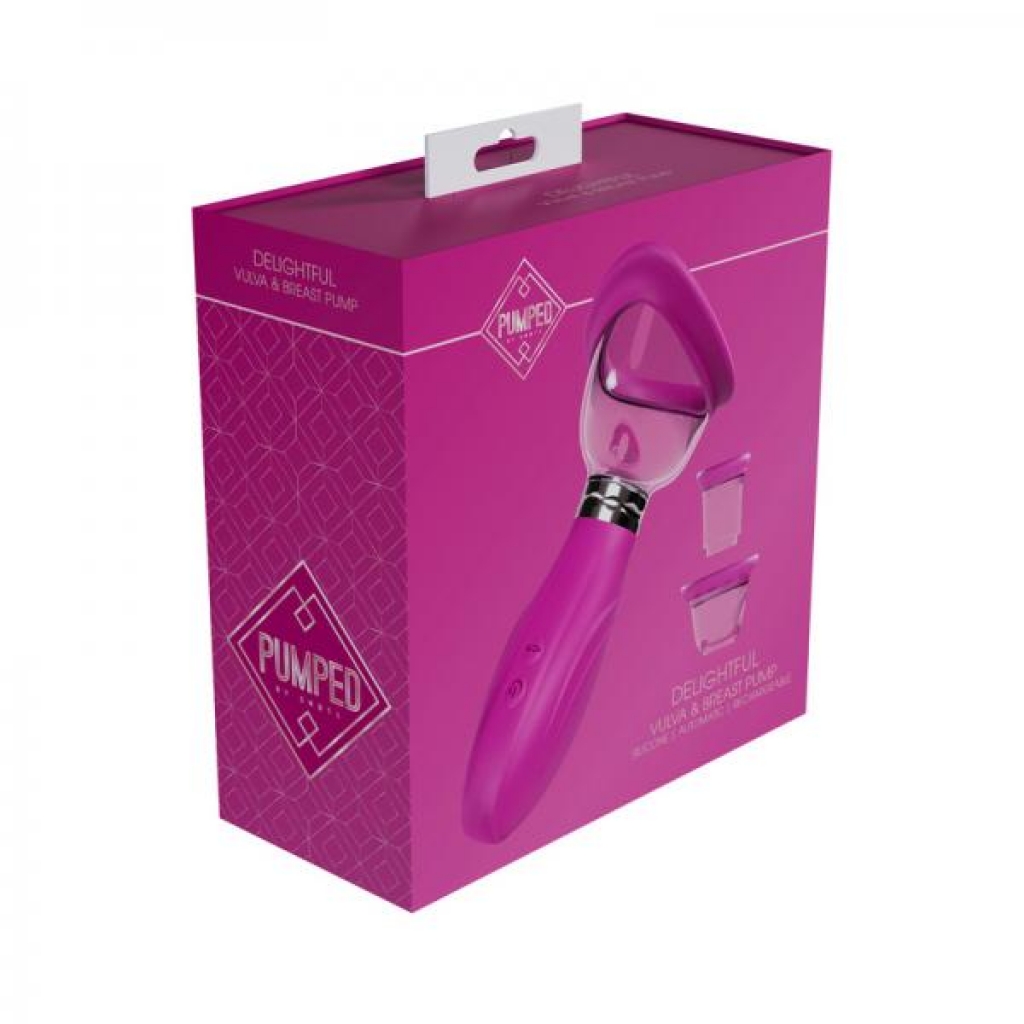 Delightful Rechargeable Vulva & Breast Pump - Pink