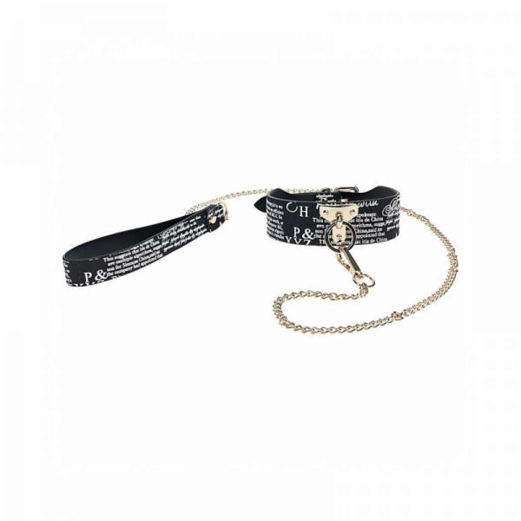 Ouch! New York Collection Collar with Leash