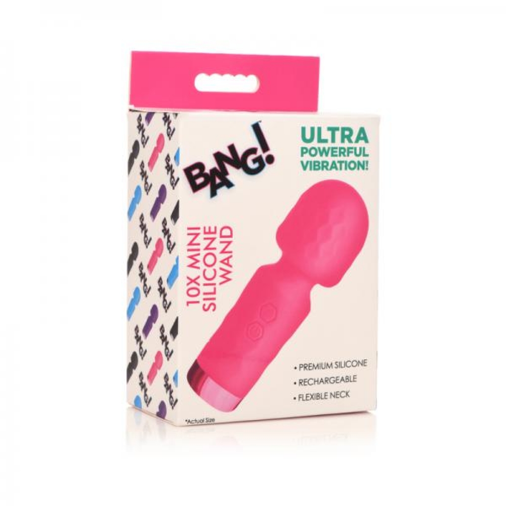 Bang! 10x Mini Silicone Wand - Pink