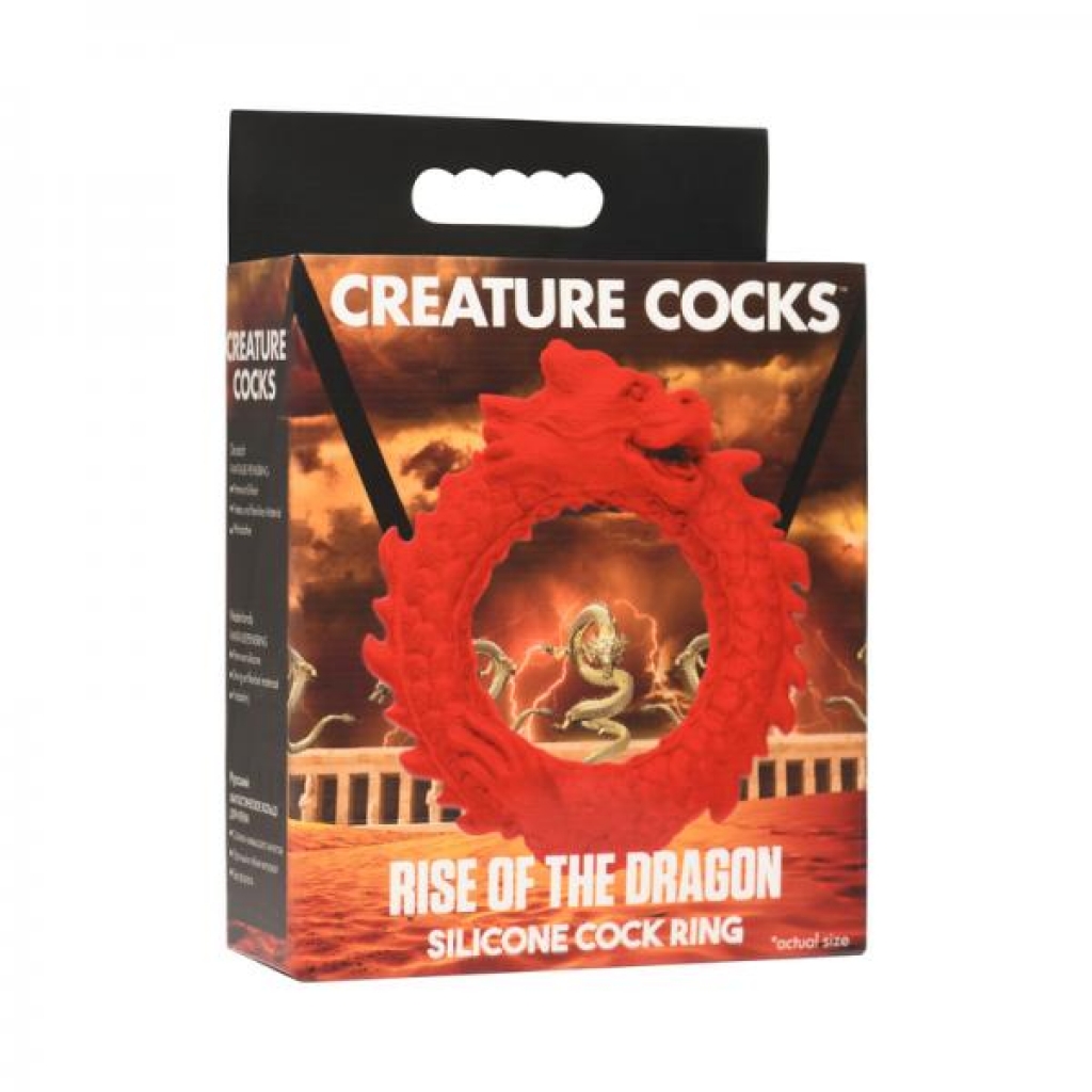 Creature Cocks Rise Of The Dragon Cock Ring - Red