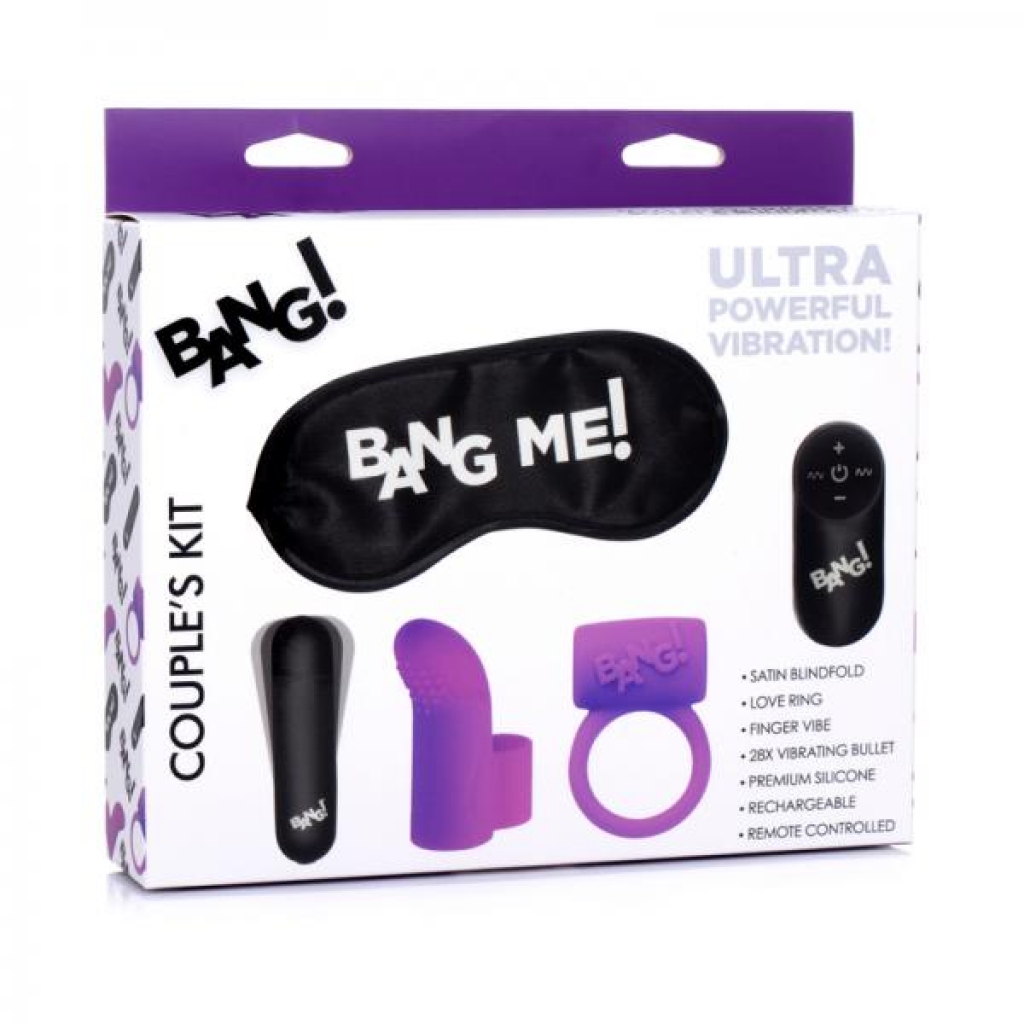 Bang! Couple's Love Ring Kit - Purple