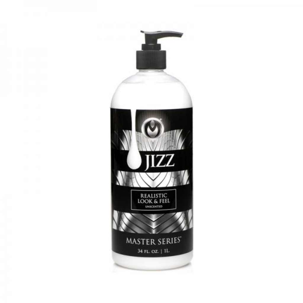 Master Series Unscented Water-Based Jizz Lubricant - 34 Oz.