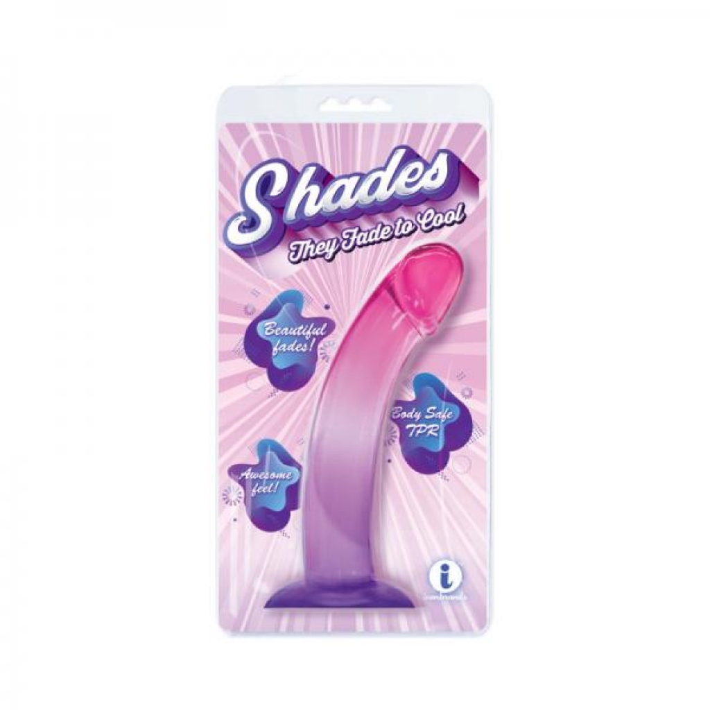 Shades Smoothie 8.25 In. Dildo - Purple/Pink