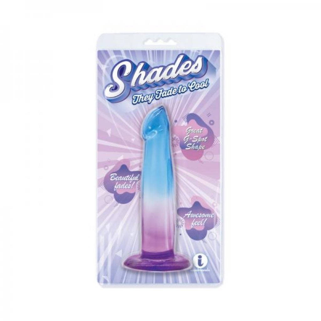 Shades G-Spot 6.25 Inch Dildo - Blue/Purple