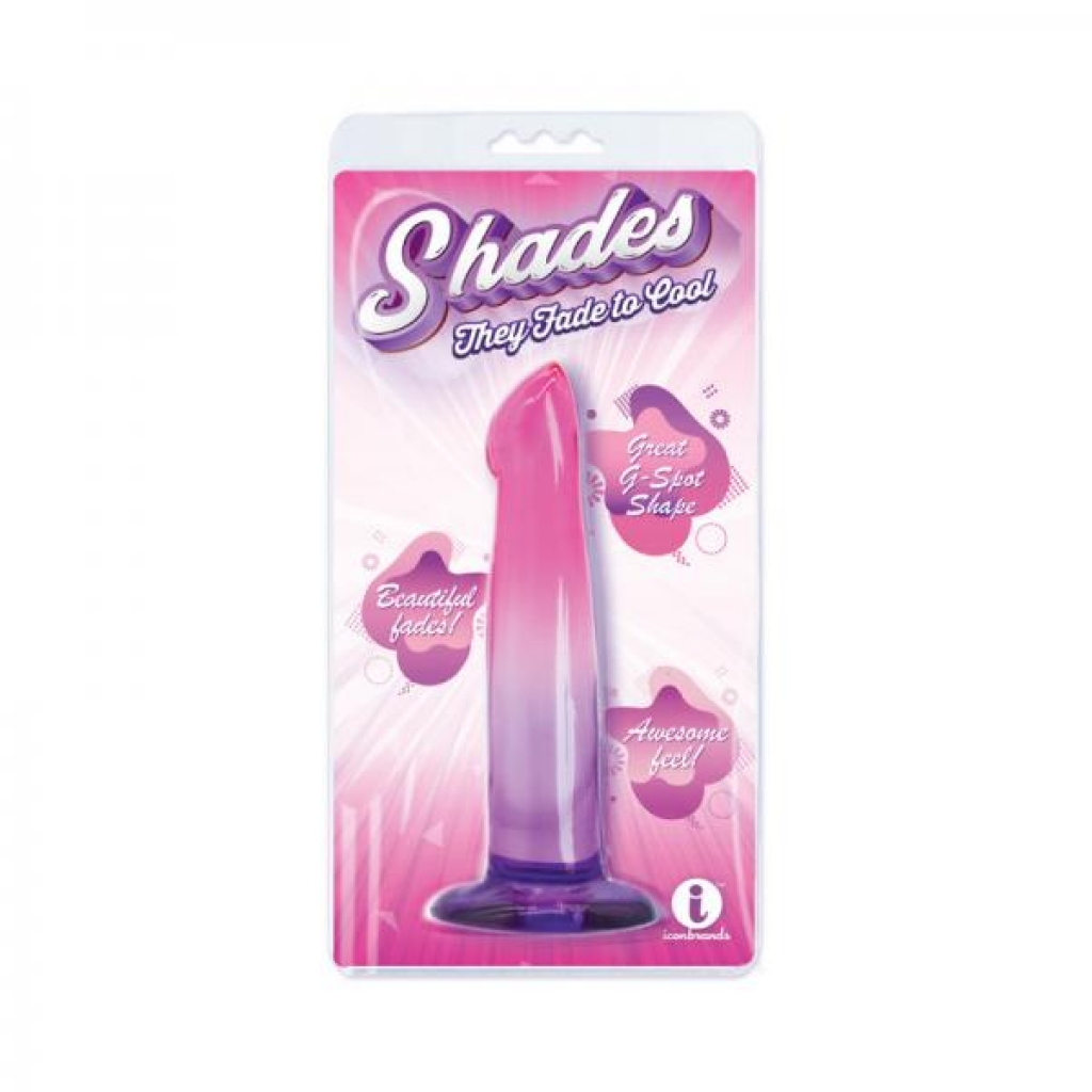 Shades G-spot 6.25 In. Dildo - Pink/Purple