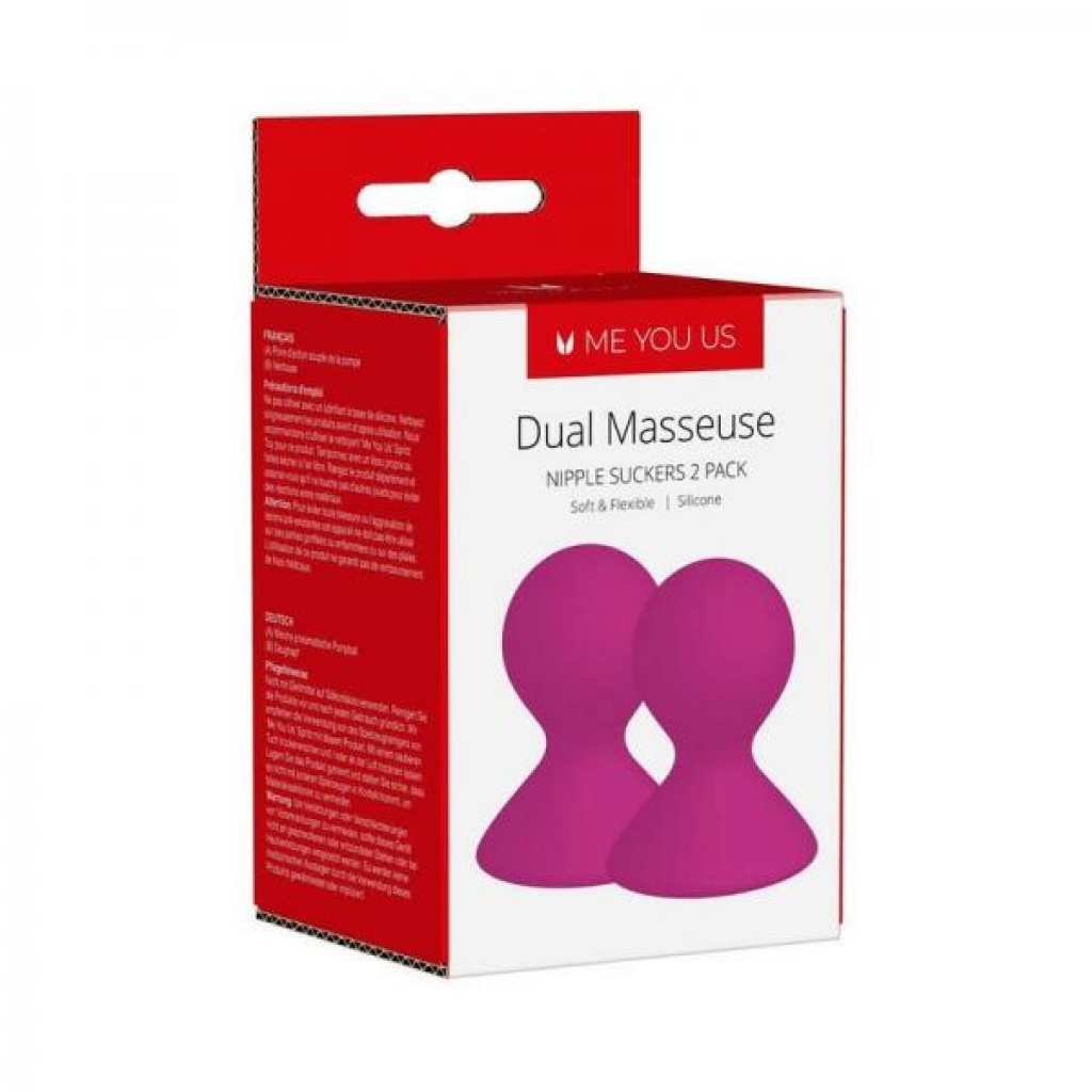 Me You Us Dual Masseuse Silicone Nipple Suckers - 2 Pack