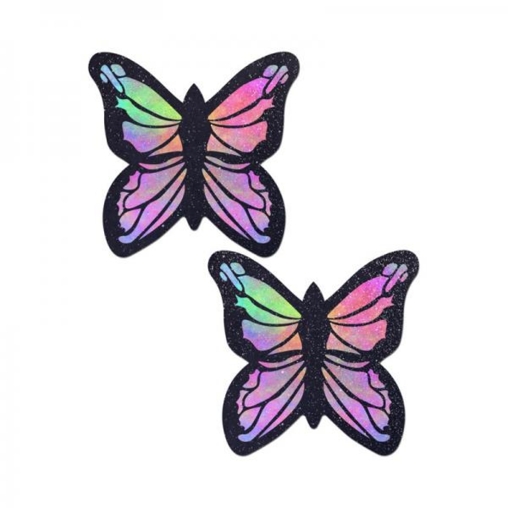 Pastease Butterfly Rainbow Twinkle Velvet Breast Covers