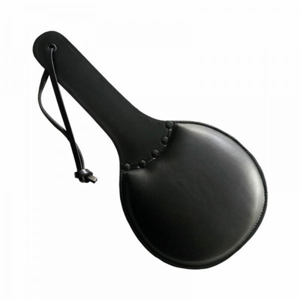 Rouge Leather Padded Ping Pong Paddle - Black