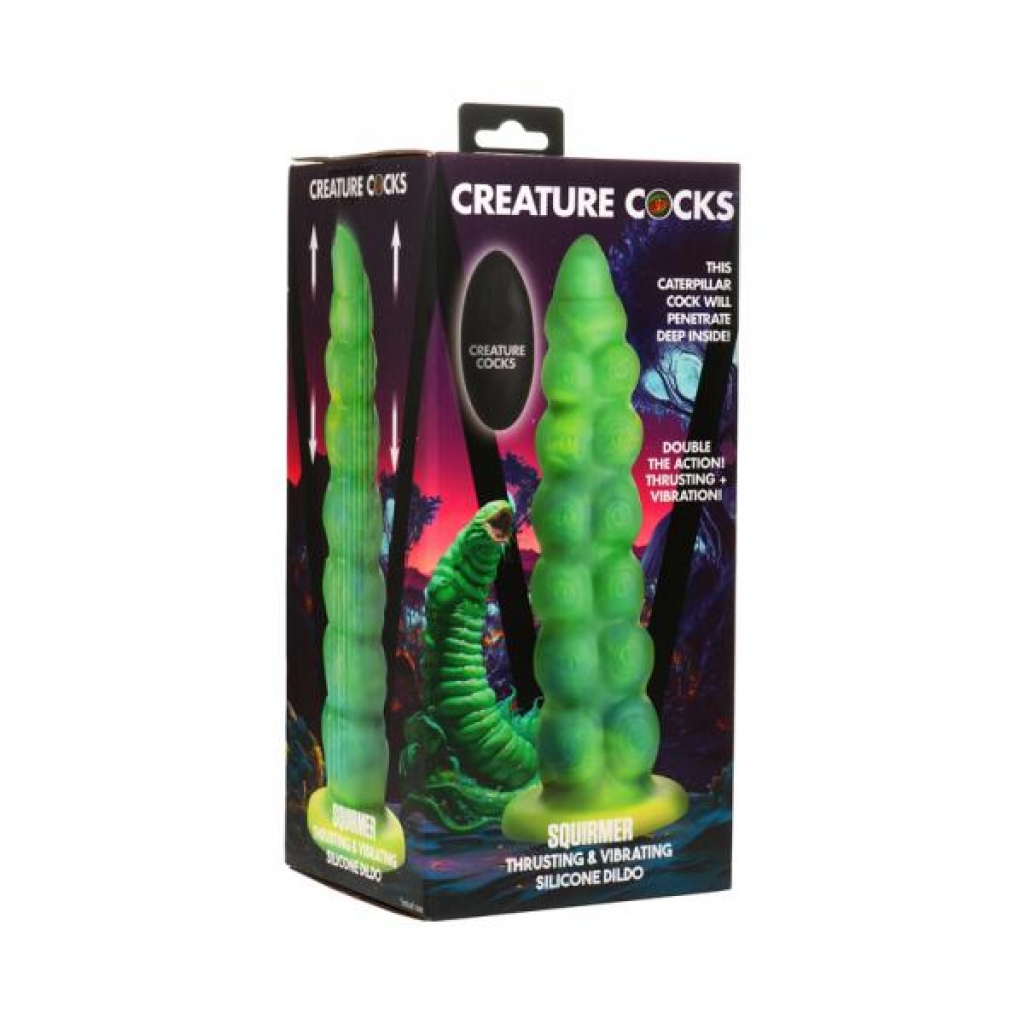 Creature Cocks Squirmer Thrusting & Vibrating Silicone Dildo