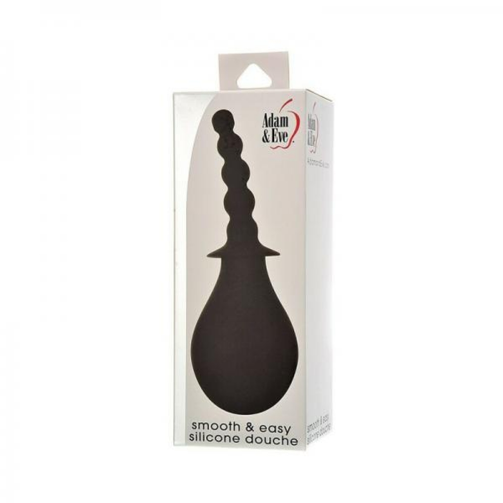 Adam & Eve Smooth & Easy Silicone Douche - Black