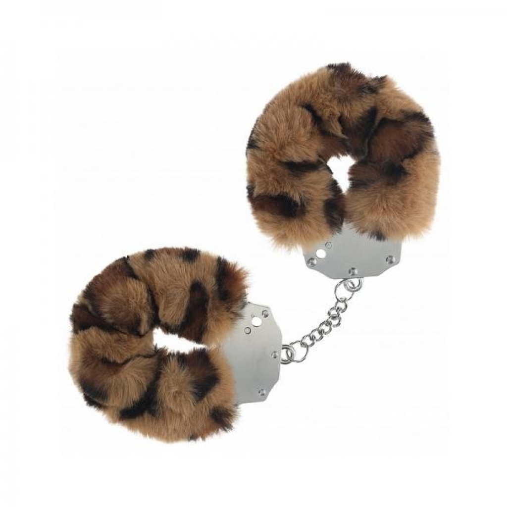 Ouch! Heavy-duty Fluffy Handcuffs Leopard