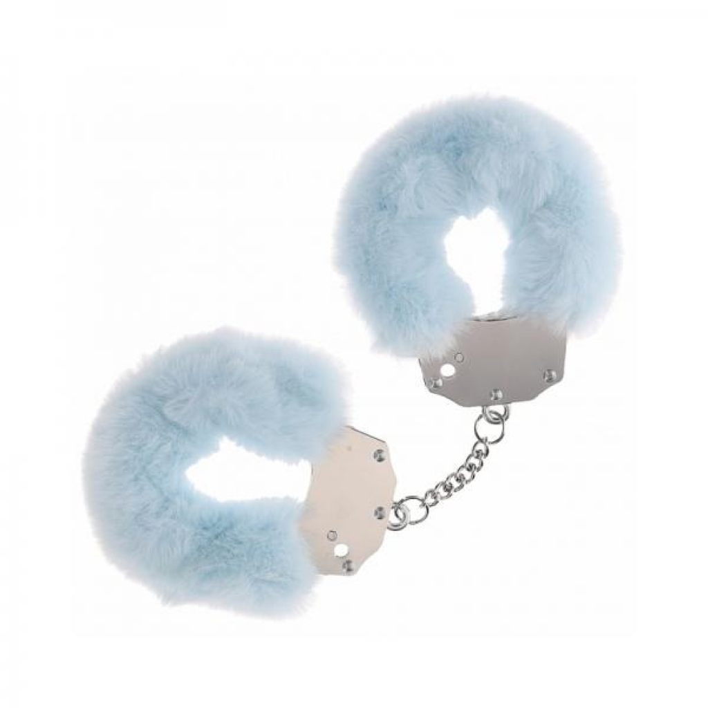 Ouch! Heavy-duty Fluffy Handcuffs - Powder Blue