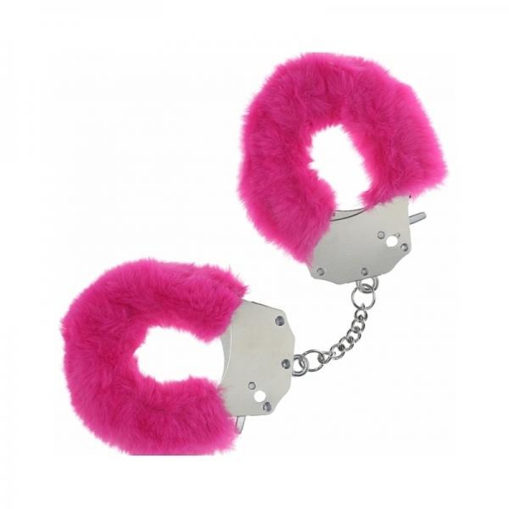 Ouch! Heavy-duty Fluffy Handcuffs - Powder Pink