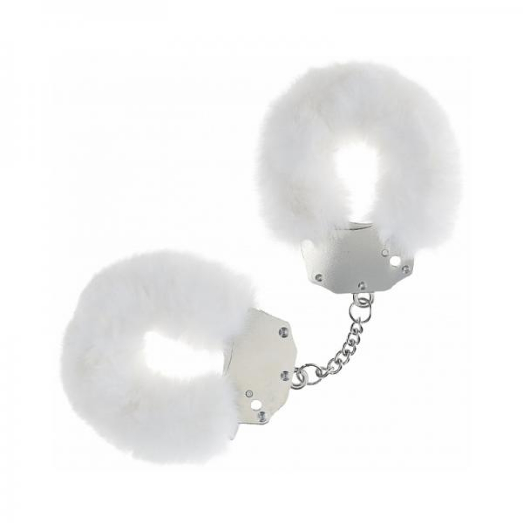 Ouch! Heavy-duty Fluffy Handcuffs White