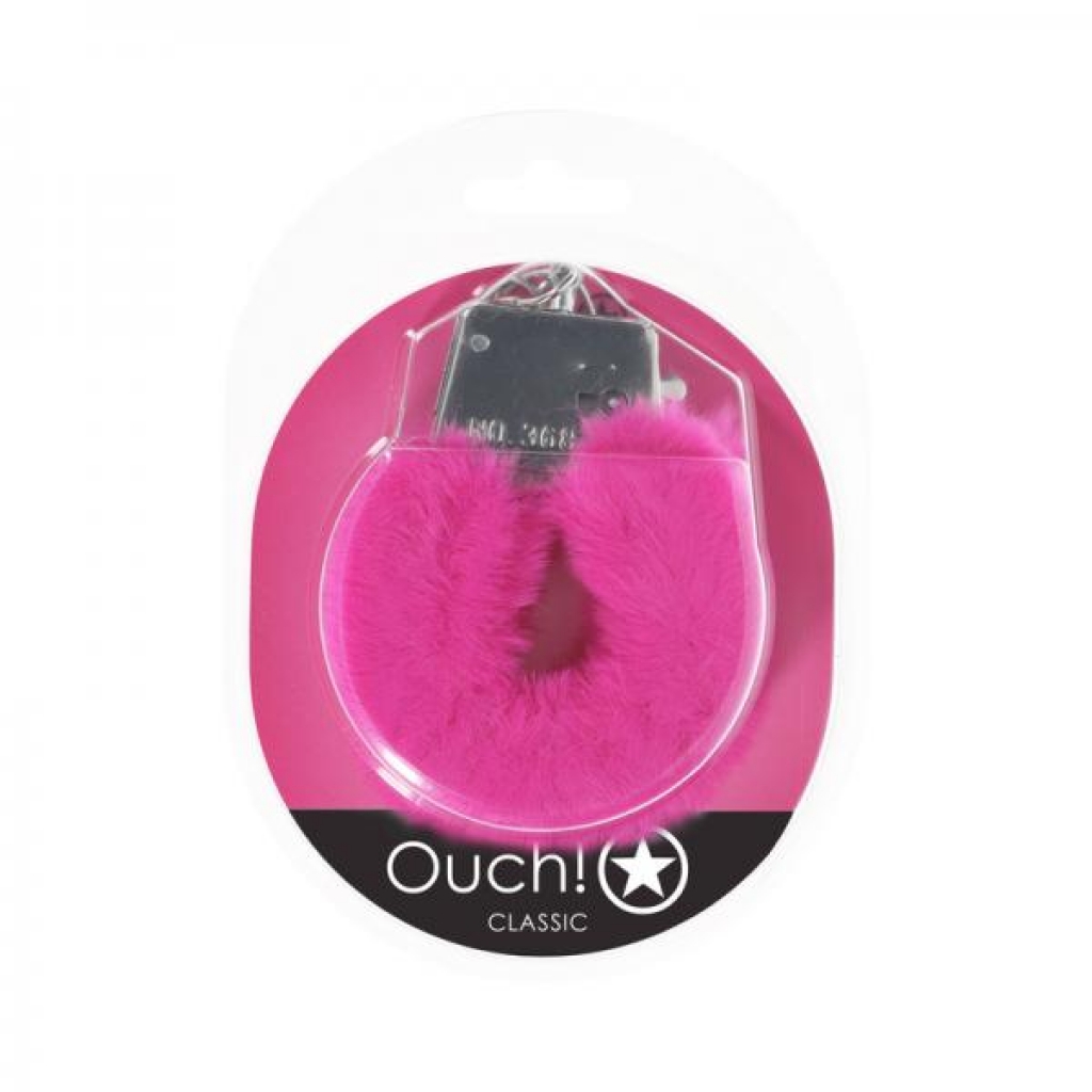 Fluffy Handcuffs - Classic Design in Pink