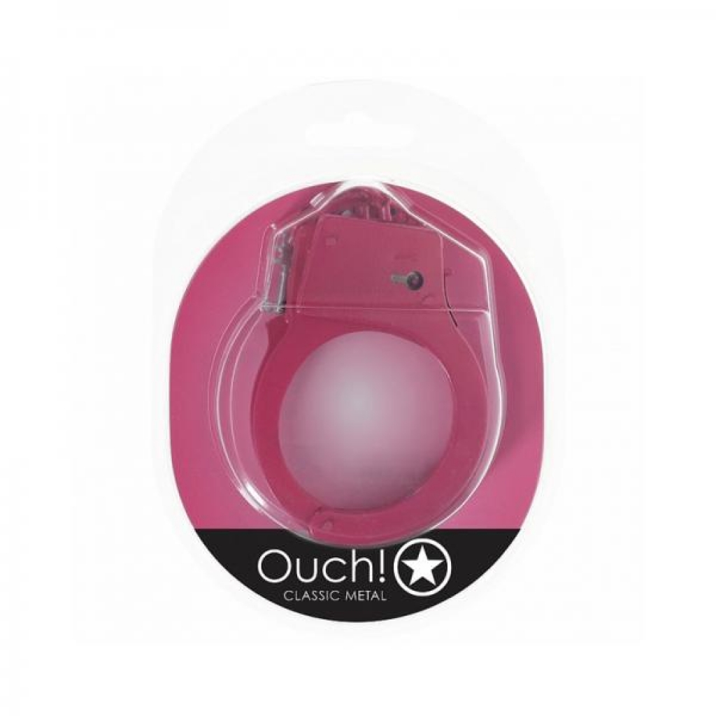 Ouch! Classic Metal Handcuffs - Pink