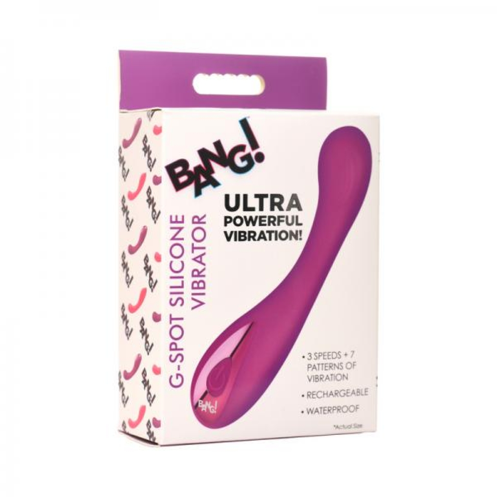 Bang! G-Spot Silicone Vibrator - Purple