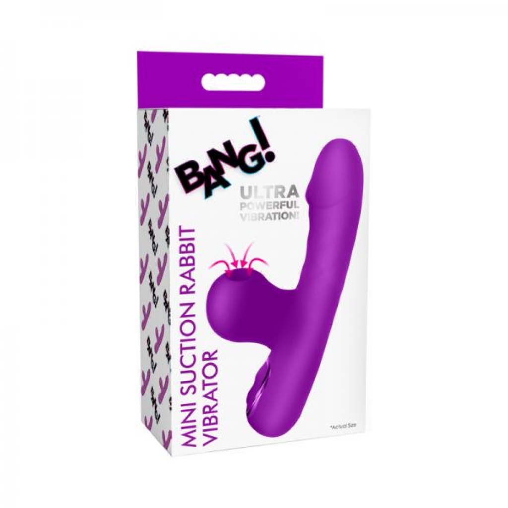 Bang! Mini Suction Rabbit Vibrator - Purple